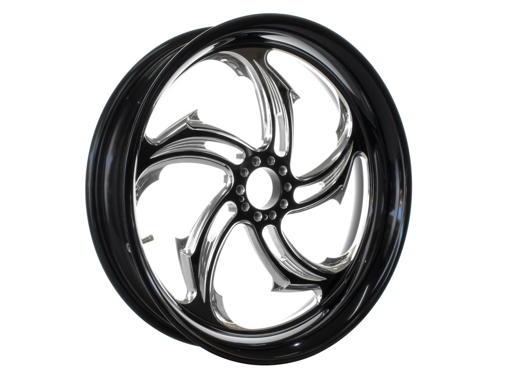 16in. x 3.50in. wide Rival Wheel – Black Contrast Cut Platinum.