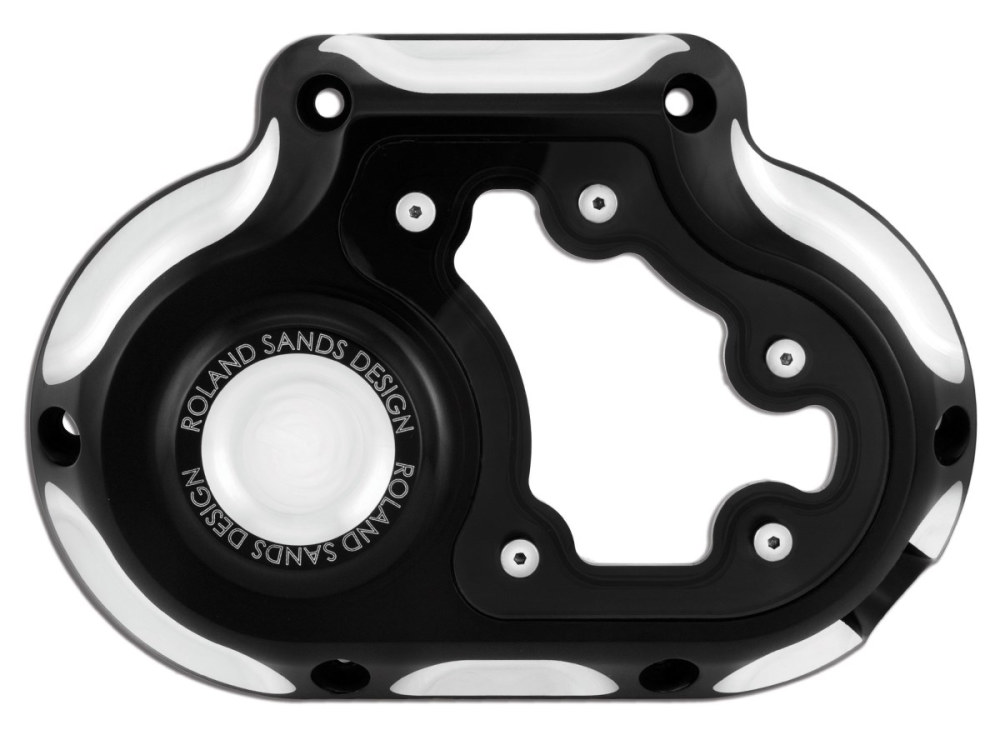 Clarity Clutch Release Cover – Black Contrast Cut. Fits Softail 2018up.