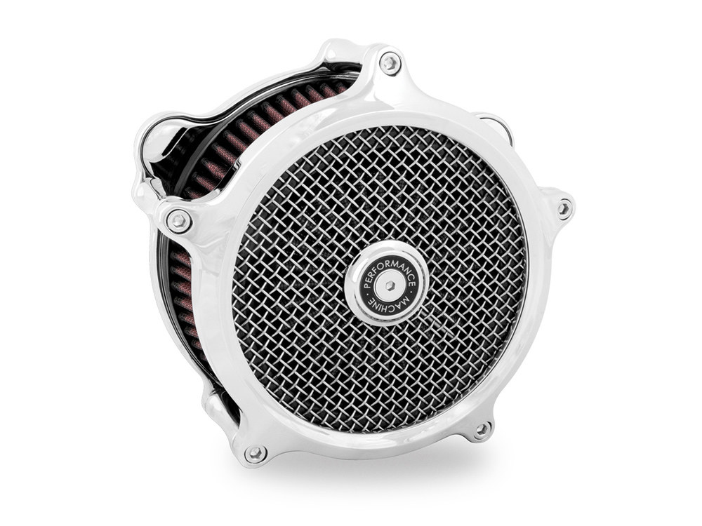 Super Gas Air Cleaner Kit -Chrome. Fits Touring 2017-2024 & Softail 2018-2024