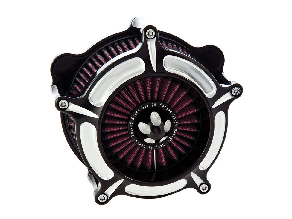 Turbine Air Cleaner Kit – Black Contrast Cut. Fits Touring 2017up & Softail 2018up.