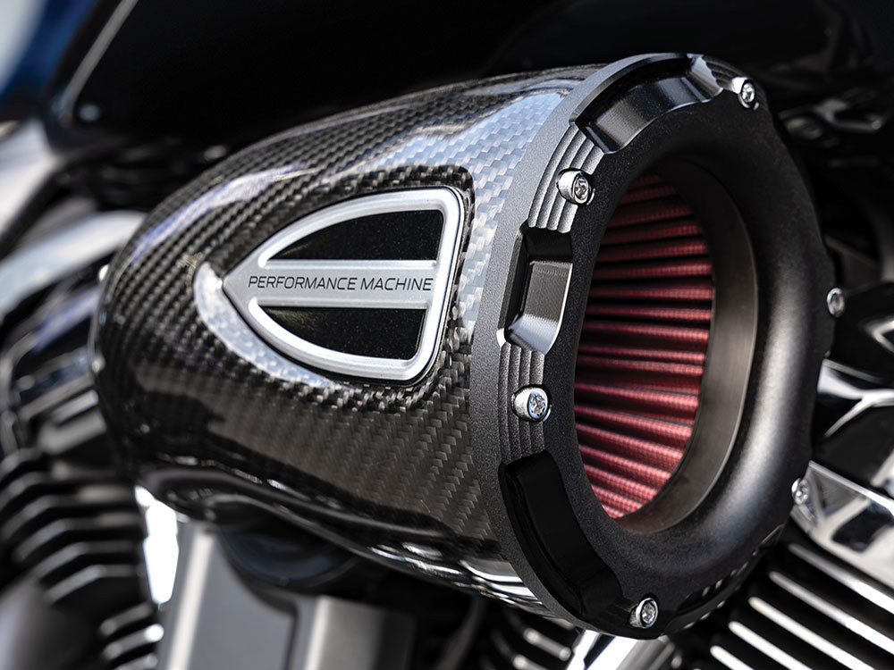 C4 Series Air Cleaner Kit - Carbon Fiber. Fits Touring 2017-2024 & Softail 2018-2024