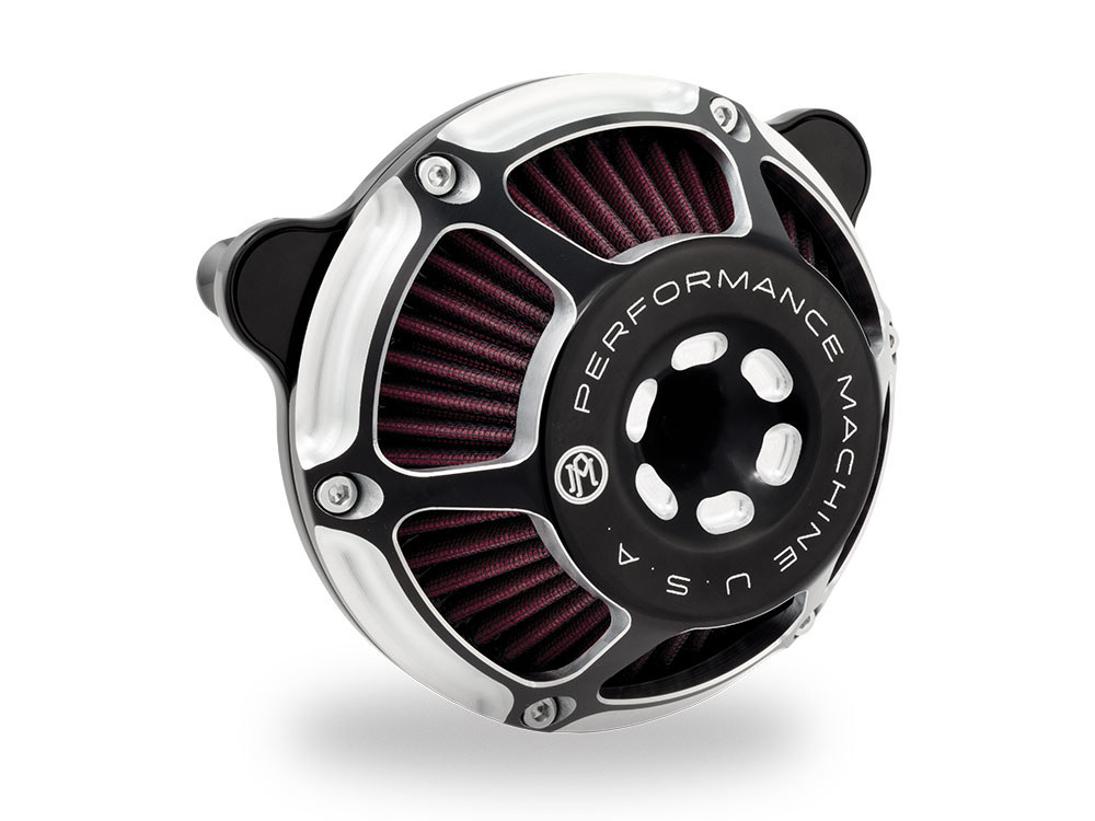 Max HP Air Cleaner Kit - Black Contrast Cut. Fits CVO Touring 2023up, Street Glide & Road Glide 2024up, Touring 2025up & Softail 2025up