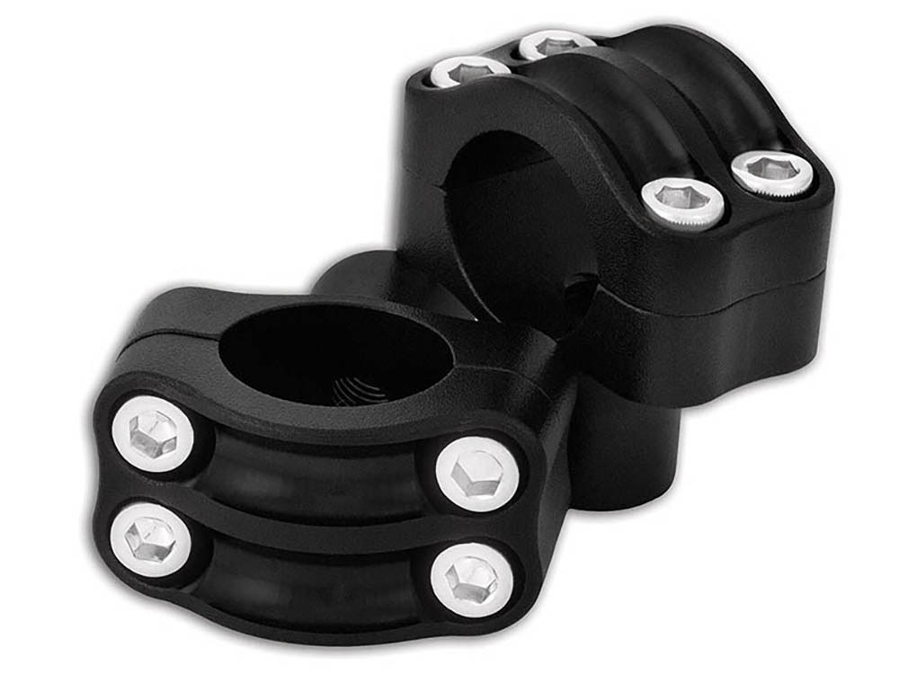 1-1/2in. Tall Nostalgia Risers – Black Ops. Fits 1-1/4in. Handlebar.