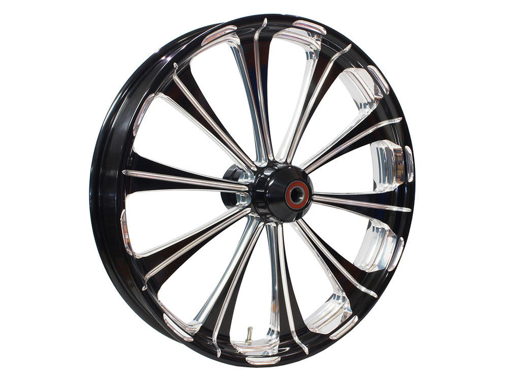 23in. x 3.50in. Revel Wheel with Front Hub - Black Contrast Cut Platinum. Fits Breakout 2013up with ABS.