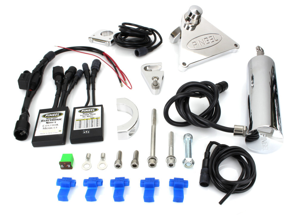 Electric Shifter Kit. Fits Softail Fat Bob 2018-2024 & FXDR 2019-2020 & Street Bob/Low Rider Models with HD Forward Controls