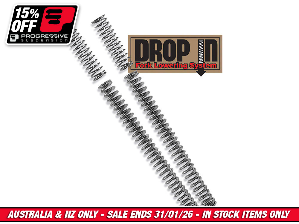 Front Fork Spring Lowering Kit. Fits Most Sportster's 1988-2021