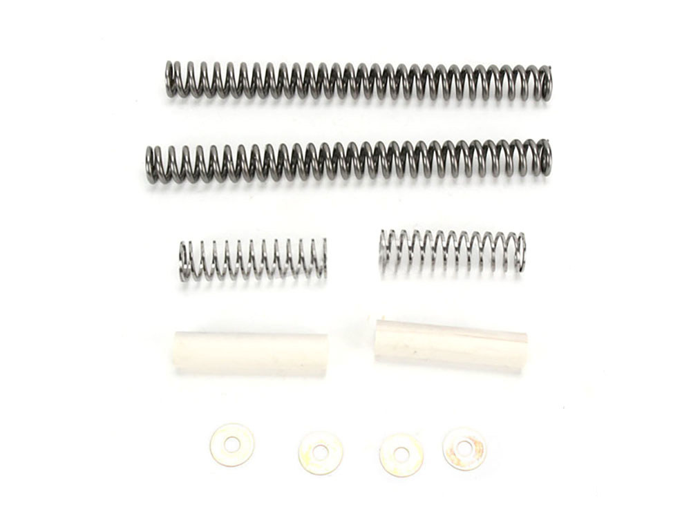 Fork Spring Lowering Kit for 41mm Fork Tubes. Fit Softail 1984-2017, Dyna Wide Glide 1993-2005 & Touring 1980-2013.
