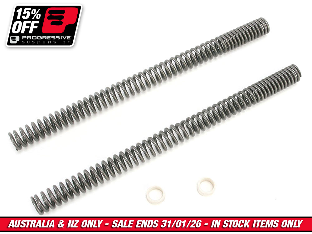 Standard Duty 39mm Fork Spring Kit. Fits Dyna Super Glide Sport 2000-2005.