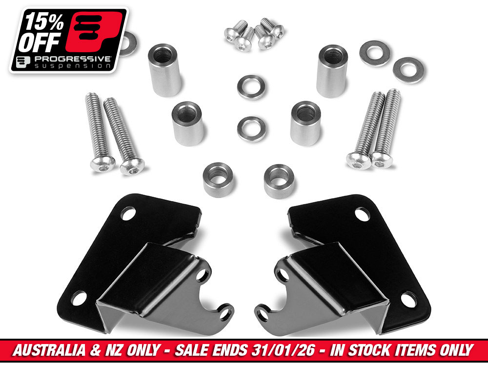 Remote Reservoir External Top Mounting Bracket Kit. Fits Touring 2014up.