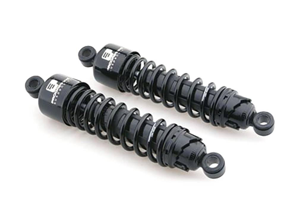 412 Series, 11.5in. Heavy Duty Spring Rate Rear Shock Absorbers - Black. Fits Sportster 2004-2021
