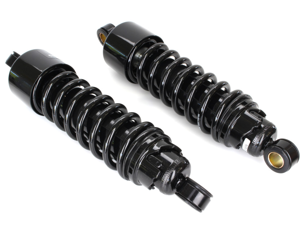 412 Series, 11.5in. Standard Spring Rate Rear Shock Absorbers – Black. Fits Touring 2006up.
