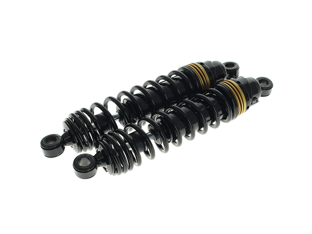 Progressive Suspension 412 Cruise Series, 12.5in. Standard Spring Rate Rear Shock Absorbers - Black. Fits Sportster 1979-2021