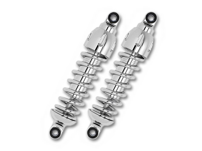 430 Series, 12.5in. Standard Spring Rate Rear Shock Absorbers – Chrome. Fits Sportster 2004-2021