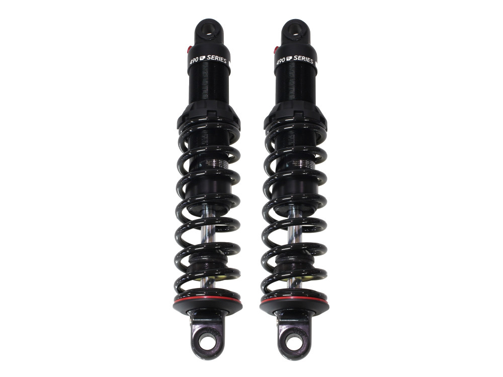 490 Series, 13in. Rear Shock Absorbers – Black. Fits Touring 1980up.