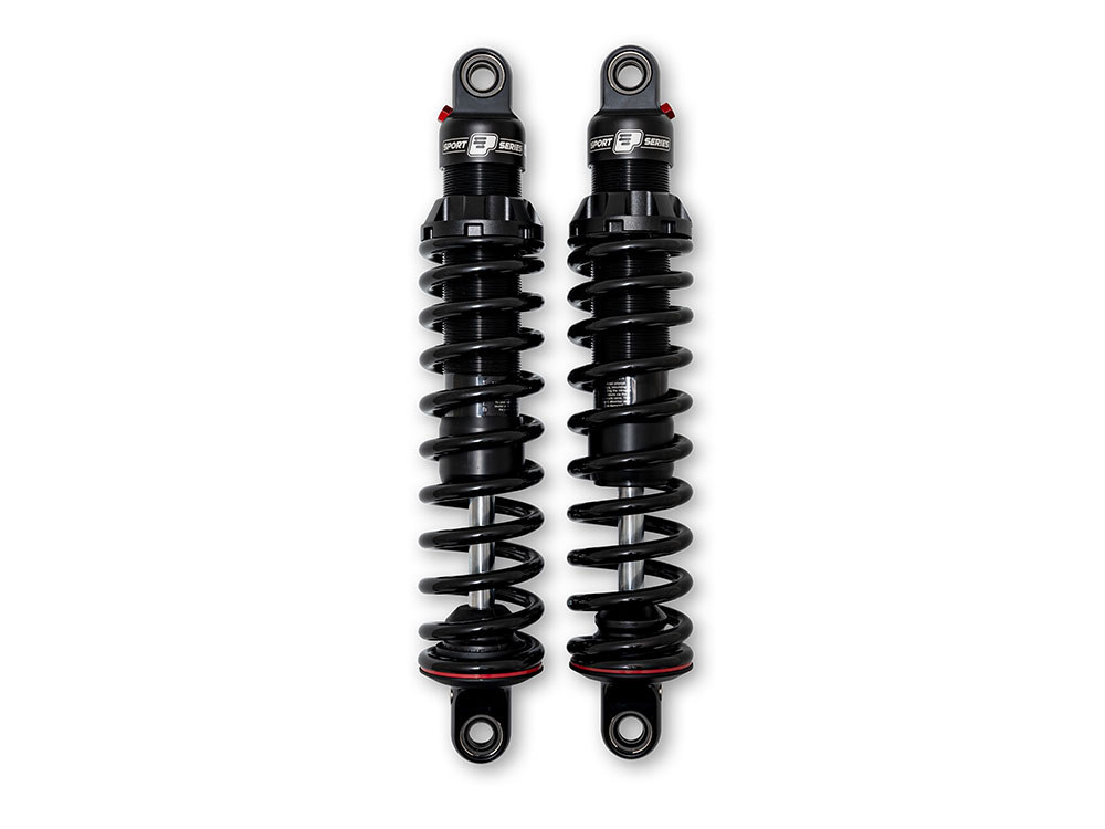 494 Series, 12.5in. Rear Shock Absorbers - Black. Fits Dyna 2006-2017