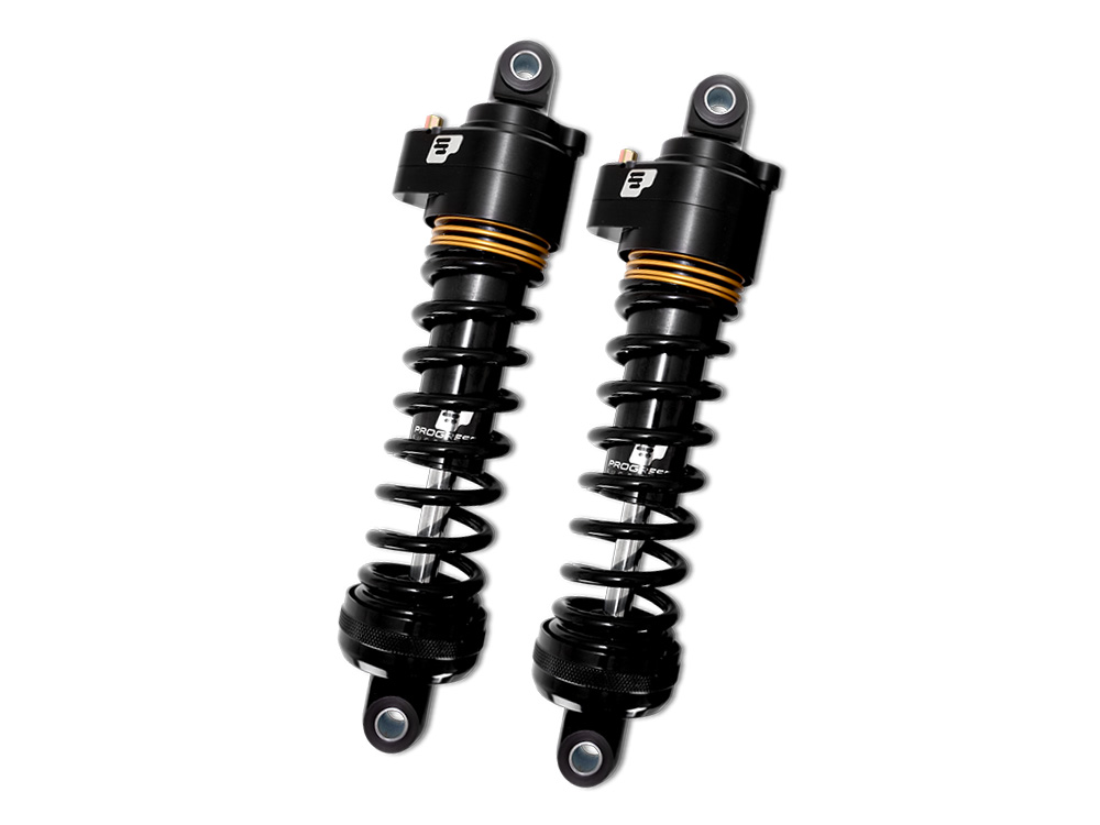 944 Ultra Low Series with Quik Preload System, 12.5in. Standard Spring Rate Rear Shock Absorbers - Black. Fits Touring 1980up