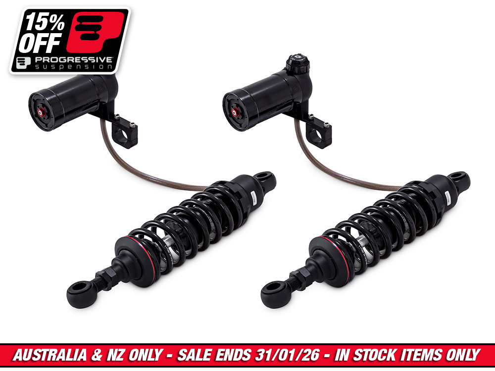 990 Sport Series, 13in. Rear Shock Absorbers - Black. Fits Touring 1980up.