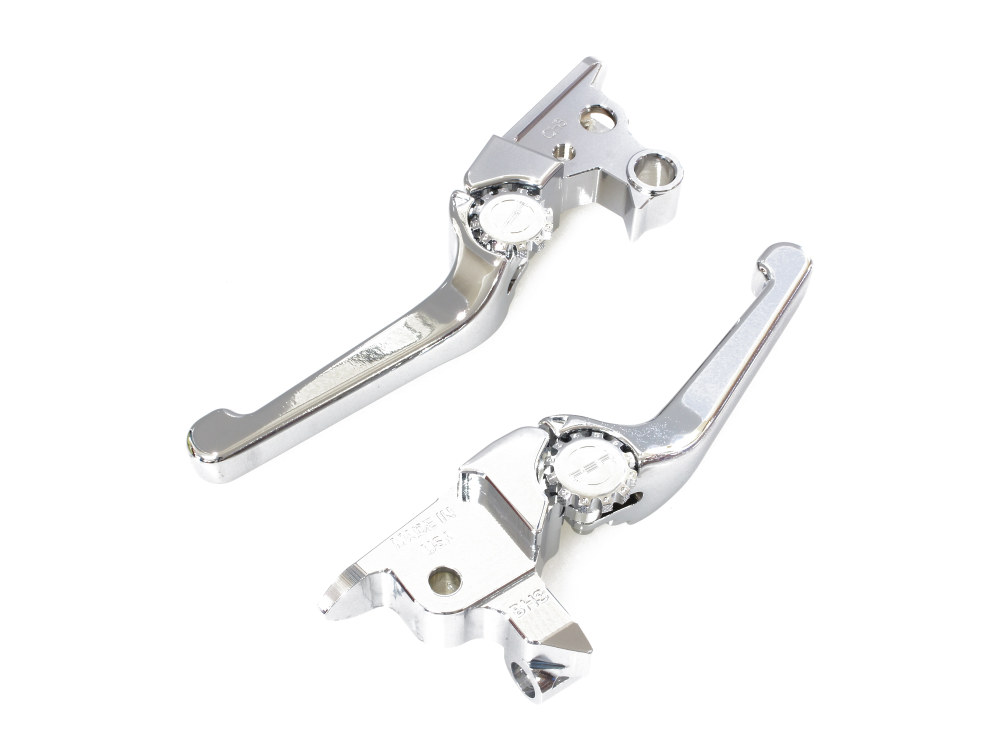 Adjustable Anthem Levers - Chrome. Fits Touring 2008-2013 & Road King 2014-2016.