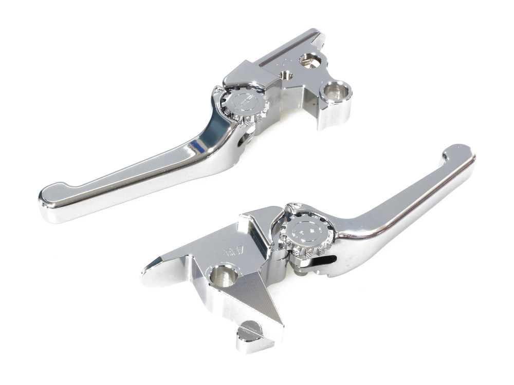 Adjustable Anthem Levers – Chrome. Fits Softail 2015up.
