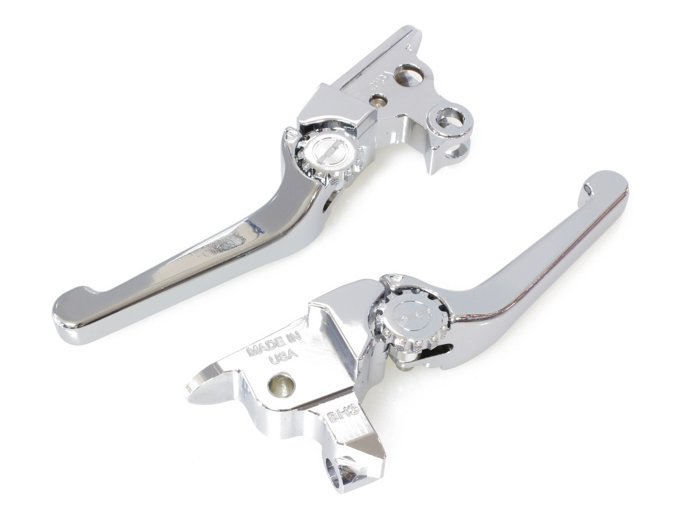 Adjustable Anthem Levers - Chrome. Fits Touring Most 2021-2024 with Cable Clutch