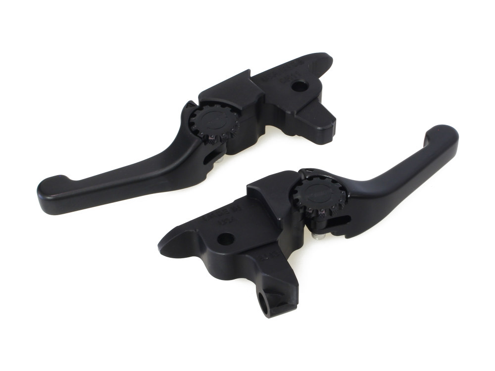Adjustable Shorty Anthem Levers - Black. Fits Touring 2017-2020 With Hydraulic Clutch