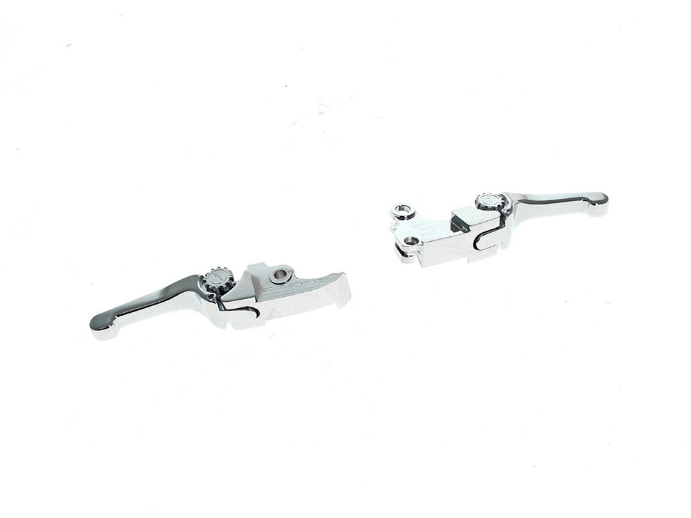 Adjustable Shorty Anthem Levers – Chrome. Fits CVO Touring 2023up & Street Glide & Road Glide 2024up