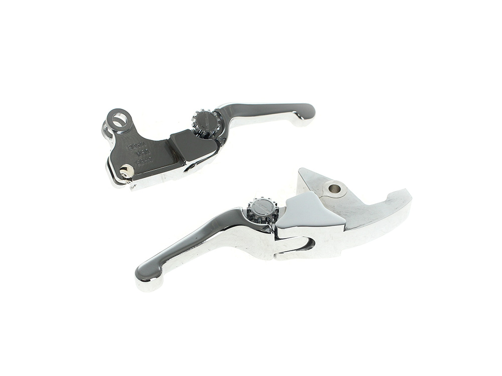 PSR Levers Adjustable Shorty Anthem Levers - Chrome. Fits Softail 2025up