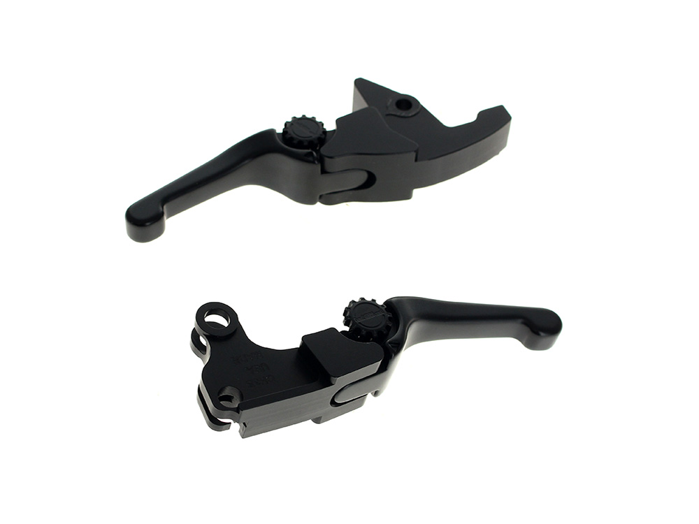 PSR Levers Adjustable Shorty Anthem Levers - Black. Fits Softail 2025up