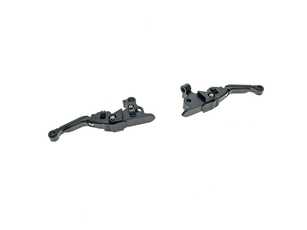Adjustable Anthem PRO Levers - Black. Fits Touring 2008-2013 & Road King 2014-2016