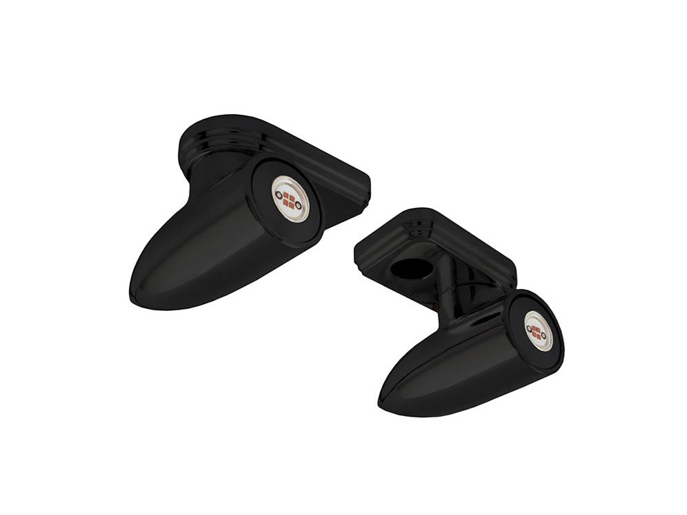 Bullet Pro Series Under Perch Turn Signals - Black. Fits most 1996-2024 Hand Controls.
