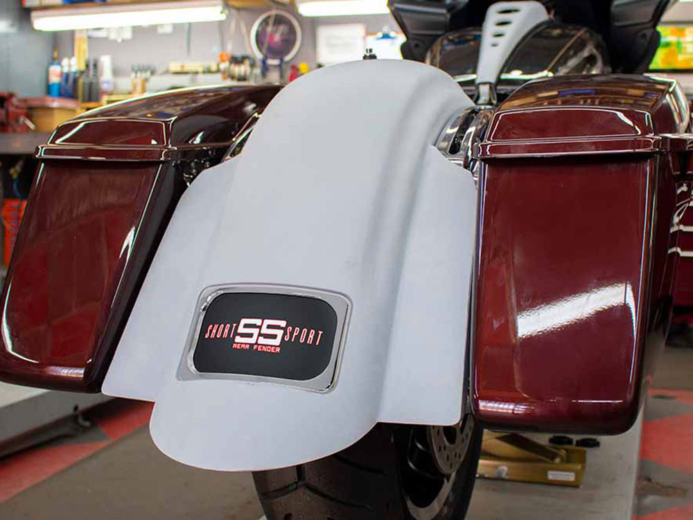 Short Sport Rear Fender. Fits Touring 2014up