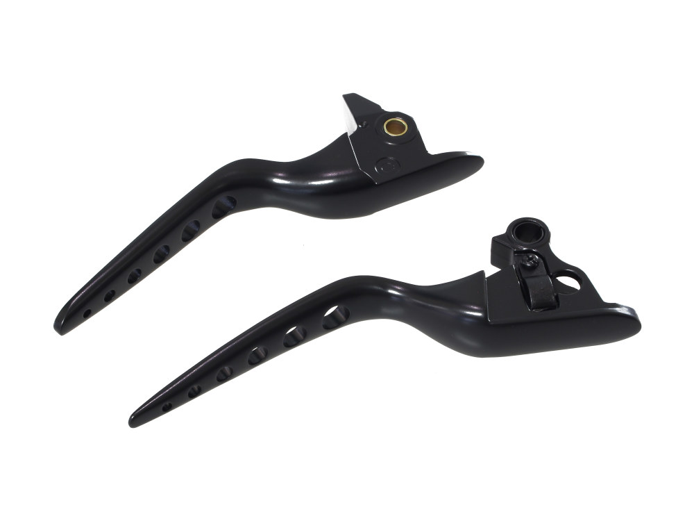 Racing Levers – Black. Fits Softail 2018up.