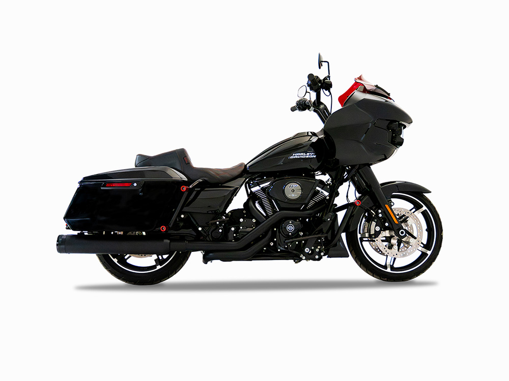 TRUE Dual Headers - Black. Fits Touring 2017up