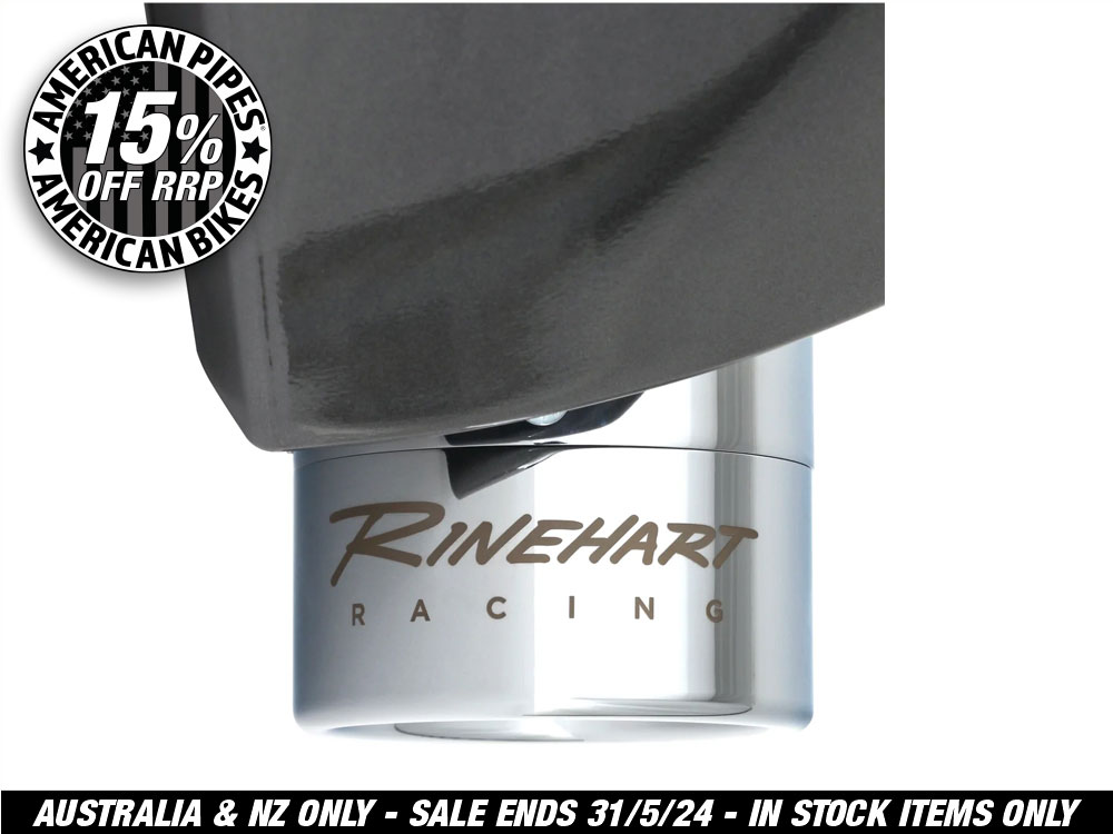 4in. DBX40 Slip-On Mufflers - Chrome with Chrome End Caps. Fits Indian Big Twin 2014up with Hard Saddle Bags.