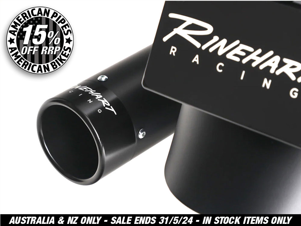 4.5in. DBX45 Slip-On Mufflers - Black with Black End Caps. Fits Indian Big Twin 2014up with Hard Saddle Bags.