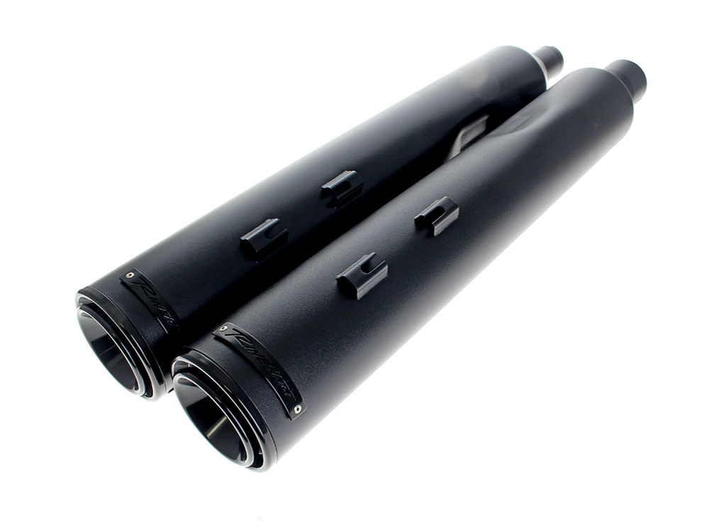 4-1/2in. HP45XL Slip-On Mufflers – Black with Black End Caps. Fits Touring 2017up