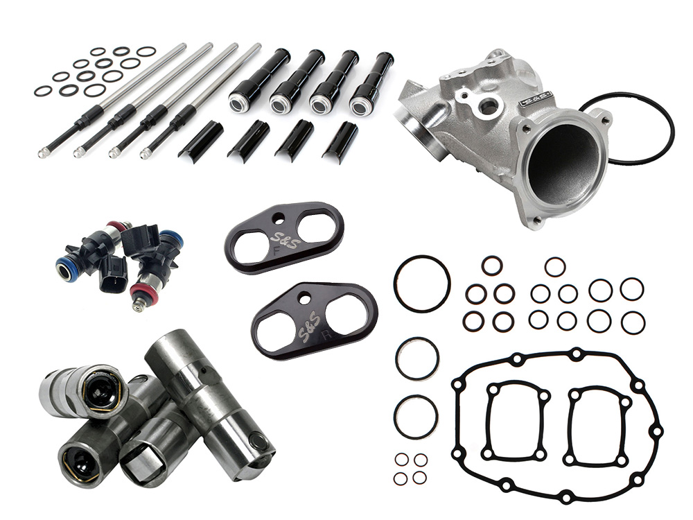 Rollies Speed Shop Power Plus Cam Install Kit - Black Pushrods. Fits Softail 2018-2024 & Most Touring 2017-2024