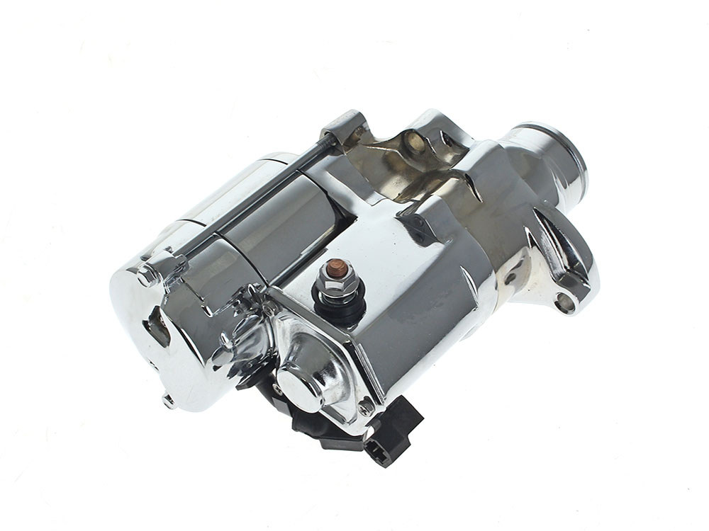 1.4kw Starter Motor - Chrome. Fits Softail 2007-2017, Dyna 2006-2017 & Touring 2007-2016.