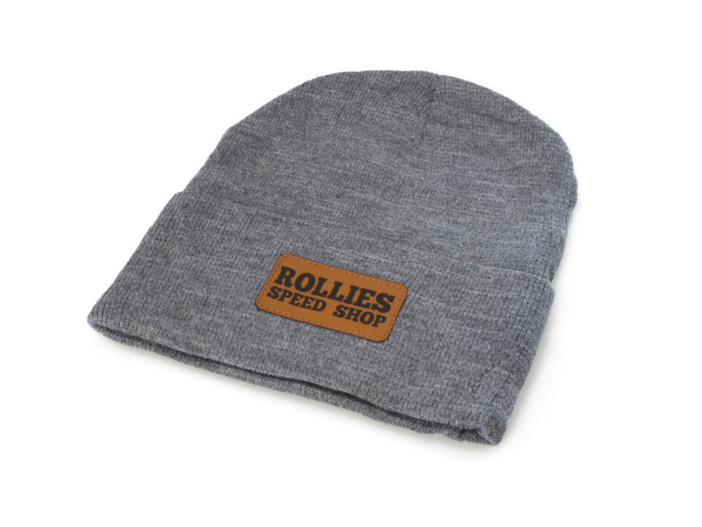 Rollies Beanie with BLOCK Logo – Grey