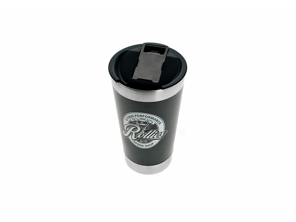 20oz Double Walled Stainless Steel Beer Cup or Coffee Cup - Black