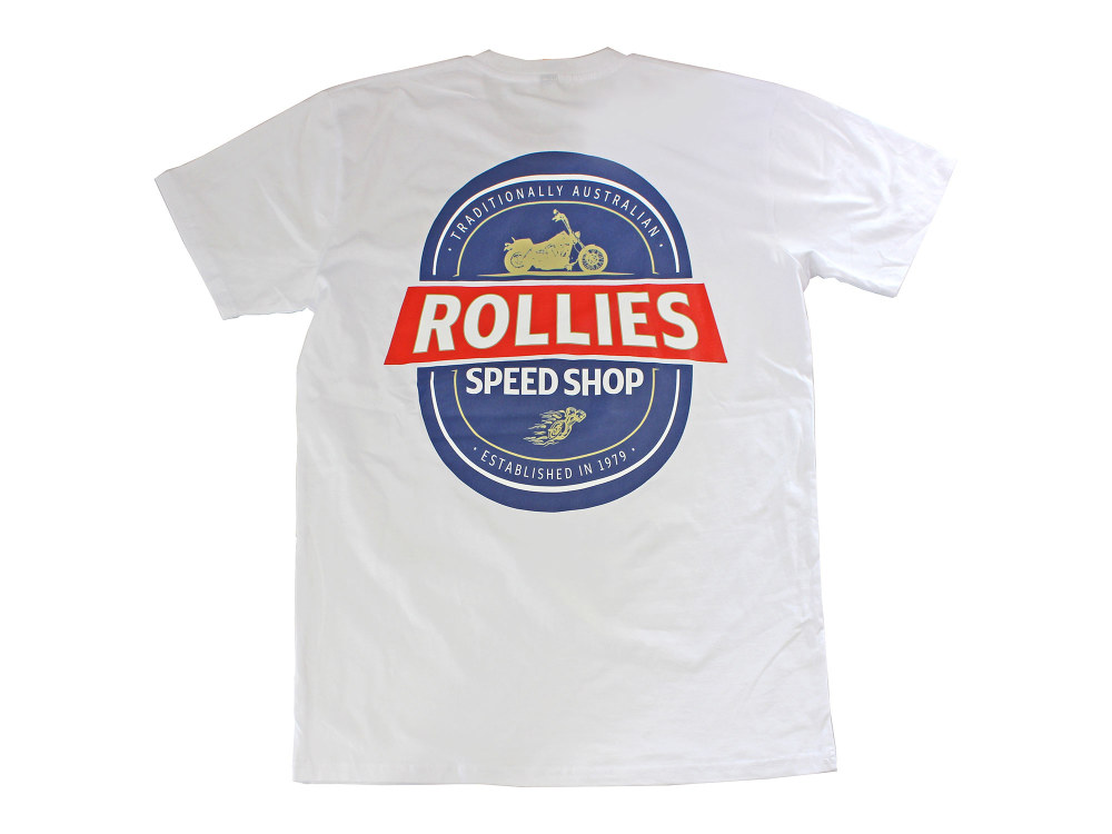 XXX-Large Rollies Hops-Hog White T-Shirt