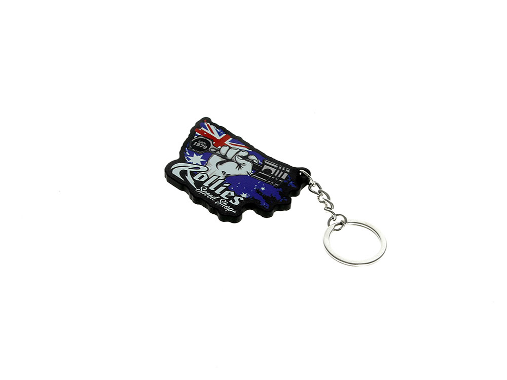 Rollies Speed Shop Rollies Australian Flag Key Ring