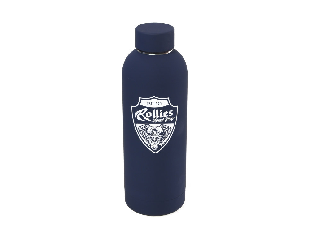 Navy Blue Rollies Stainless Steel Double Wall Water Bottle – 500ml
