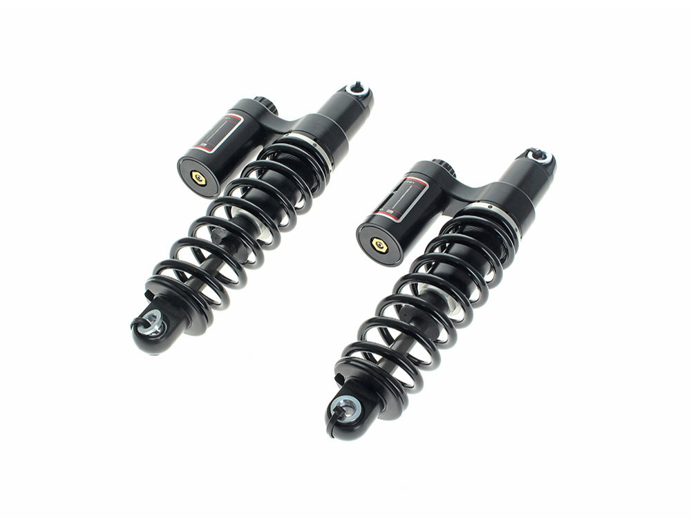 13in. RS-2 Heavy Duty Piggyback Rear Shock Absorbers - Black. Fits Touring 1999up.