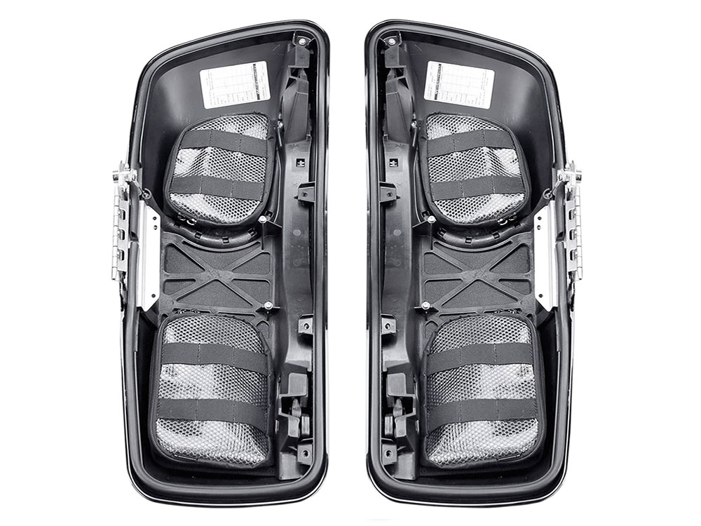 Saddlebag Lid Organizer Set. Fits Touring 2014-23 with Hard Bags