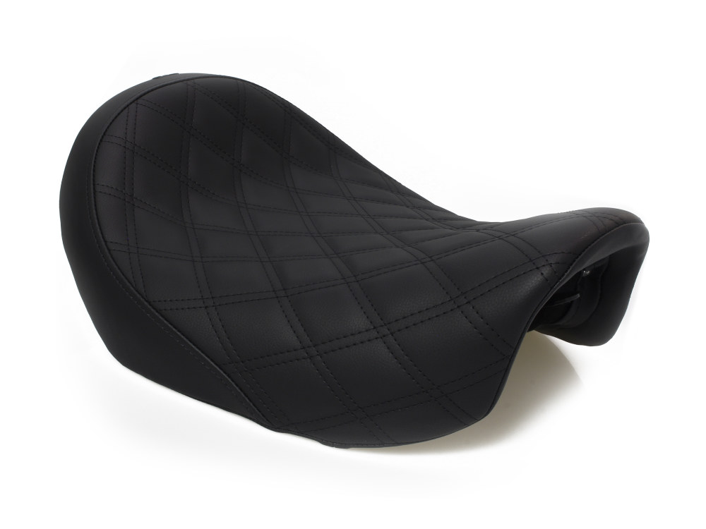 Renegade LS Solo Seat with Black Double Diamond Stitch. Fits Dyna 2006-2017.