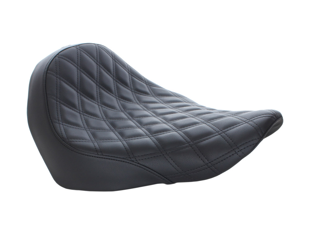 Renegade LS Solo Seat with Black Double Diamond Lattice Stitch. Fits Sport Glide & Low Rider 2018up, Low Rider S 2020up & Low Rider ST 2022up.