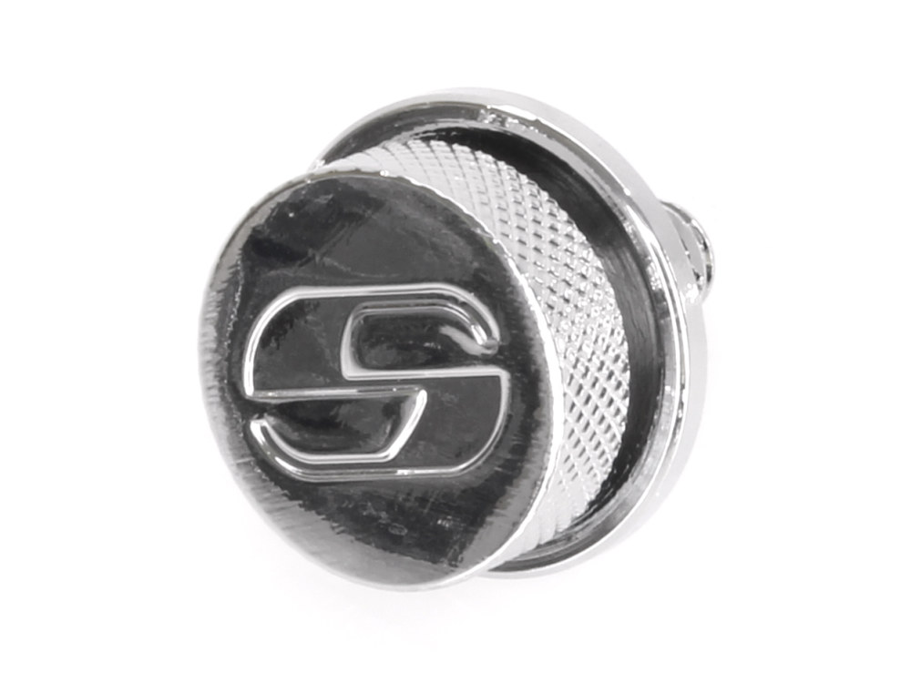 Seat Mounting Knob – Chrome. Fits H-D 1996up.