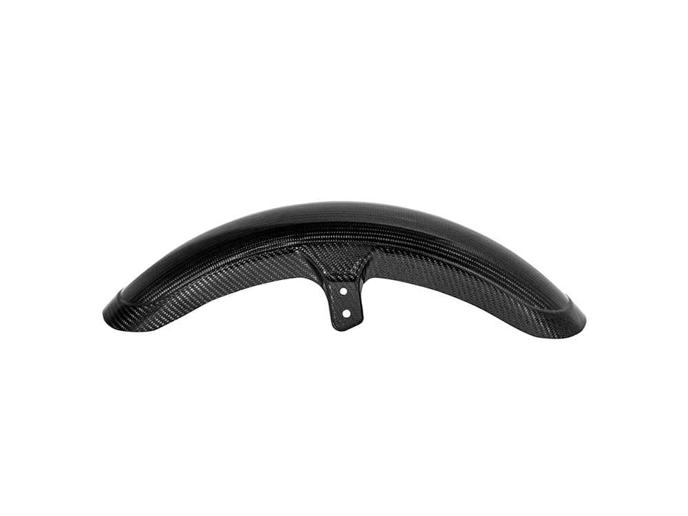 SADDLEMEN SEATS Carbon Front Fender – Gloss Finish. Fits Mid-Glide Dyna 2006-2017, Softail Street Bob 2018up & Standard 2020-2024 with 19in. Front Wheel. Also Fits Softail Low Rider S 2020up & Low Rider ST 2022up with Adapter