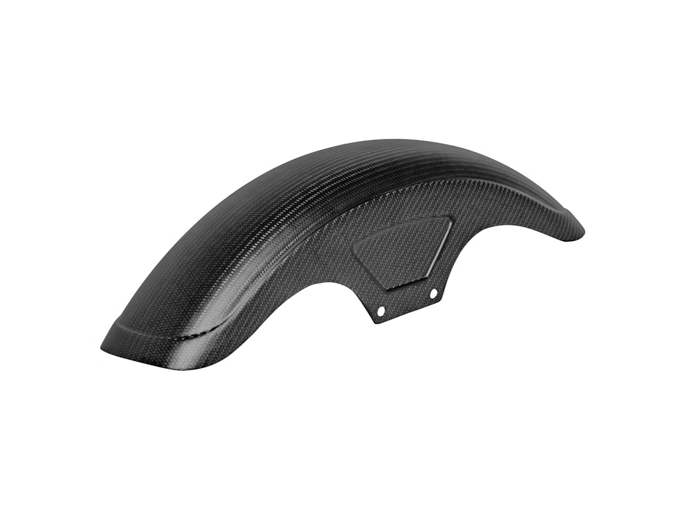SADDLEMEN SEATS Carbon Front Fender - Matte Finish. Fits Narrow Glide Dyna 1991-2005, FXR 1982-1994 & Sportster 1973-2021